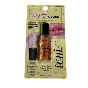 Ioni Crystal Lip Gloss Passion Fruit High Shine Vegan New